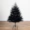 4ft. Artificial Halloween Black Pampas Grass Christmas Tree
